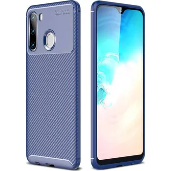 Pouzdro na mobilní telefon Nexeri Kryt Samsung Galaxy M51 Armored Carbon Fiber navy blue