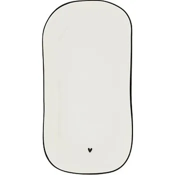 Talíř Bastion Collections Oválný talíř OVAL PLATE XS, in black, 15,5x8,5x2cm LI-OVAL-PL-XS-001-BL