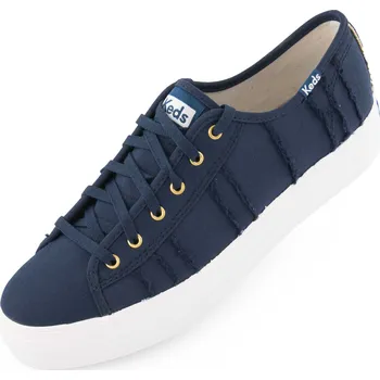 Dámské tenisky Dámské boty Keds Wms Triple Kick Eyelash Canvaas Indigo 42,5