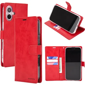 Pouzdro na mobilní telefon Mercury Ochranné pouzdro na iPhone 16 PLUS - Mercury, Bluemoon Diary Red