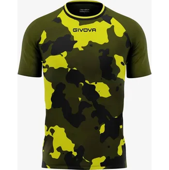 Chlapecké tričko Pánské triko GIVOVA Army Military-Yellow XL