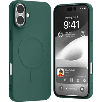 Pouzdro na mobilní telefon Mercury Ochranný kryt na iPhone 16 PLUS - Mercury, SemiSilicon MagSafe Green