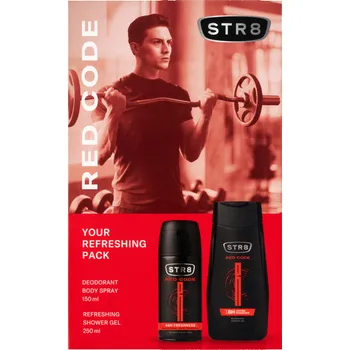 Sprchový gel STR8 DÁRKOVÁ KAZETA RED CODE SPRCHOVÝ GEL 250 ML + DEOSPREJ 150 ML