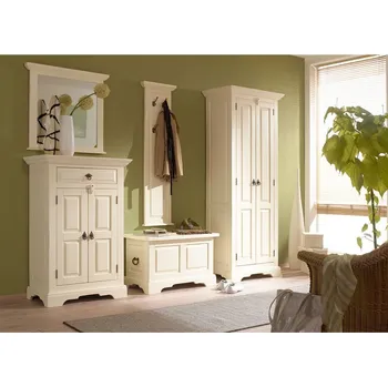 Předsíňová stěna Předsíňový set z masivu Jodpur bílý