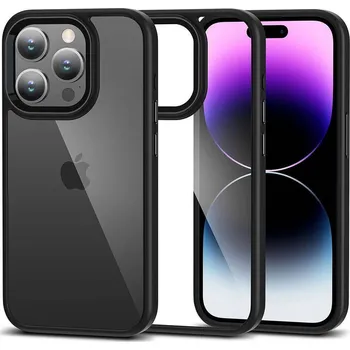 Pouzdro na mobilní telefon Kryt Apple iPhone 15 Pro Max Tech-Protect Magmat černý/transparentní