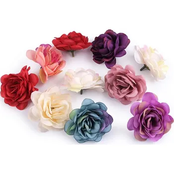 umělá květina Umělý květ růže Ø50-60 mm balení 10 kusů - 3 mix