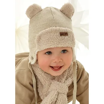 Čepice AJS Čepice a šála AJS-48-311 Barva: E-jeans, Velikost: 40-42