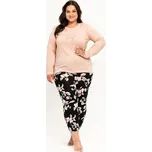 TARO Dámské pyžamo Katie3255 Barva: zz41-púdrová, Velikost: 3XL