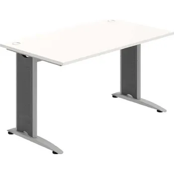 Kancelářský vozík HOBIS kancelářský stůl pracovní rovný - FS 1400, bílá + doprava zdarma