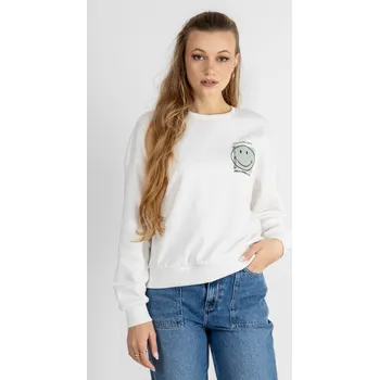 Dámská mikina Only dámská mikina Smiley s potiskem bílá Velikost: L