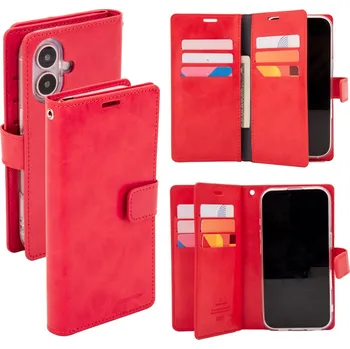 Pouzdro na mobilní telefon Mercury Ochranné pouzdro na iPhone 16 - Mercury, Mansoor Diary Red