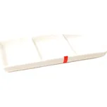 Miska bílá rozdělená na 3 díly 19 cm x 8 cm