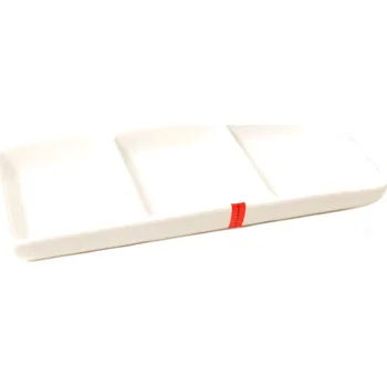 Miska bílá rozdělená na 3 díly 19 cm x 8 cm