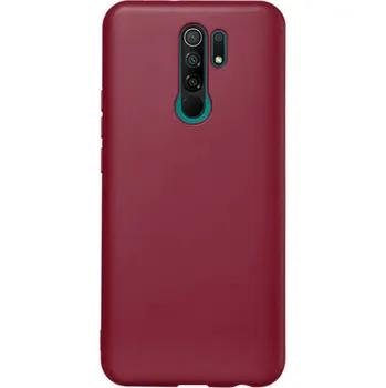 Pouzdro na mobilní telefon OEM Kryt Xiaomi Redmi 9 Silicone case vínový