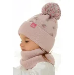 AJS Čepice a nákrčník AJS-48-364 Barva: E-tm.ružová, Velikost: 50-52