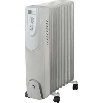 Topidlo Olejový radiátor, 3 stupně výkonu, max 2000W, termostat, 9 žeber, přepínač, kolečka