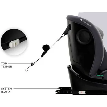 Autosedačka Kinderkraft i-Grow i-Size Barva: Grey autosedačka