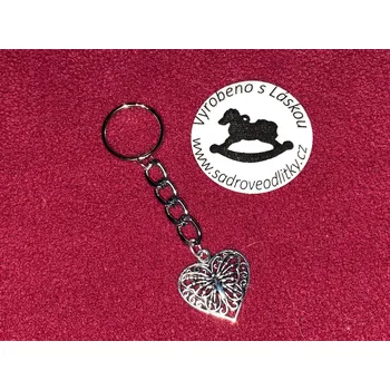 HandMade by NiJa + VeJa Přívěšek na klíče - motýlí srdce