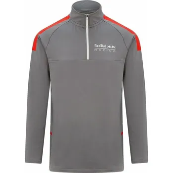 Pánské tričko Pánské triko Red Bull Men Racing F1 Zip Tech T-Shirt Light Grey XL