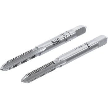 Závitořezný nástroj Sada závitníků | předřezávací a dokončovací závitník BGS 1900-M5X0.8-B | M5 x 0,8 | 2dílná