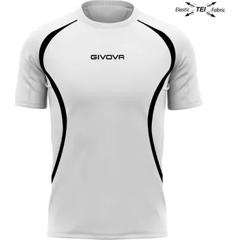 Chlapecké tričko Běžecké triko unisex GIVOVA Running White-Black S