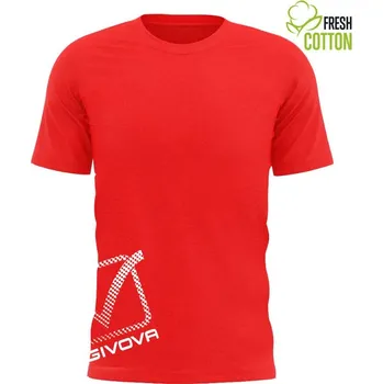 Pánské tričko Bavlněné triko GIVOVA Reflective Red 3XL