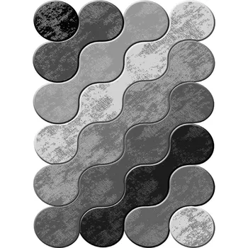 Koberec Kusový koberec, syntetický, nízký vlas, šedý, 50 x 80 cm + vyzvednutí ZDARMA