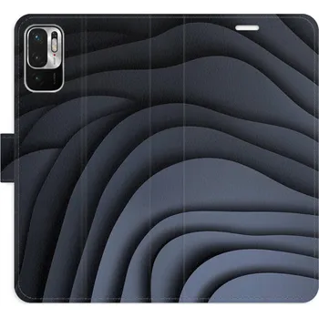 Pouzdro na mobilní telefon Flipové pouzdro iSaprio - Dark Waves - Xiaomi Redmi Note 10 5G