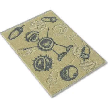 Utěrka Malý kuchyňský ručník 35x50 ZARA 450g Kaštánek a žalud žlutošedá