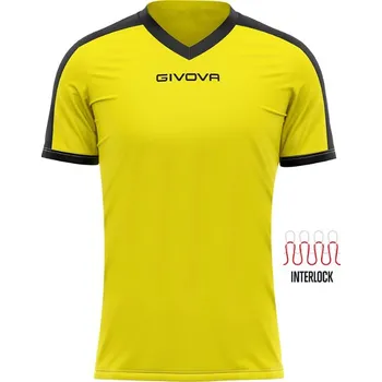 Chlapecké tričko Sportovní triko GIVOVA Revolution yellow-black S