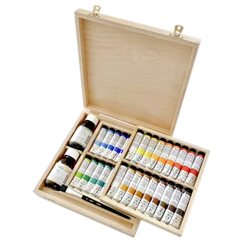 Olejová barva Sada olejových barev Umton Walsh dřevěná kazeta 36 x 20 ml