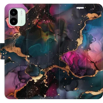 Pouzdro na mobilní telefon Flipové pouzdro iSaprio - Dark Marble - Xiaomi Redmi A1 / A2