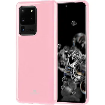 Pouzdro na mobilní telefon Mercury GOOSPERY Kryt Samsung Galaxy S20 ULTRA Jelly Case Mercury Silicone sv. růžový