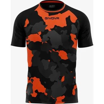Chlapecké tričko Pánské triko GIVOVA Army Black-Orange XL