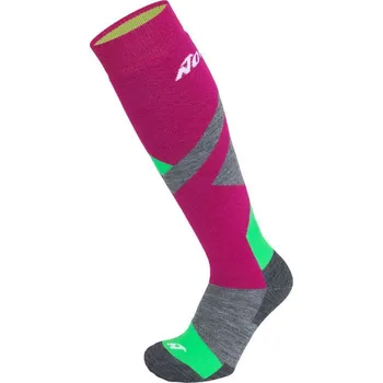 Pánské ponožky Nordica Ski Socks Fuxia-Neon Green-Grey 35-39