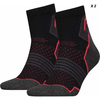 Pánské ponožky Sportovní unisex ponožky Head Hiking Quarter 2P 43-46