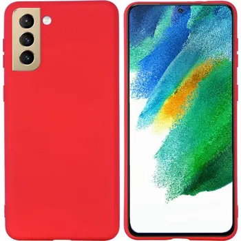 Pouzdro na mobilní telefon Nexeri Kryt Samsung Galaxy S21 FE Silicone case červený