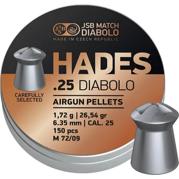 Diabolka Diabolo JSB Hades 150ks cal.6,35mm