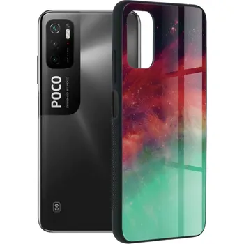Pouzdro na mobilní telefon Pouzdro Xiaomi Redmi Note 10 5G / Redmi Note 10T 5G / Poco M3 Pro Techsuit - Glaze Series, Fiery Ocean
