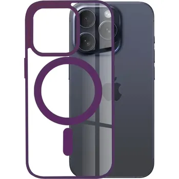 Pouzdro na mobilní telefon Kryt iPhone 15 Pro, Techsuit - MagSafe Pro, fialový