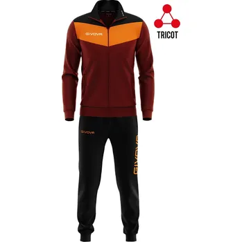 Moto kalhoty Sportovní souprava GIVOVA Campo Burgudy-Orange S