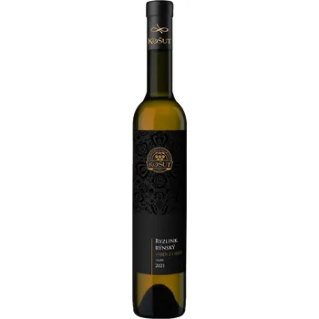 Víno Ryzlink rýnský 2021, výběr z cibéb, Rodinné vinařství Košut, sladké