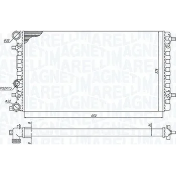 Chladič motoru Chladič, chlazení motoru MAGNETI MARELLI 350213105100