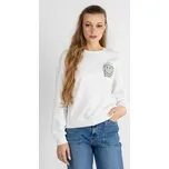 Only dámská mikina Smiley s potiskem bílá Velikost: XL