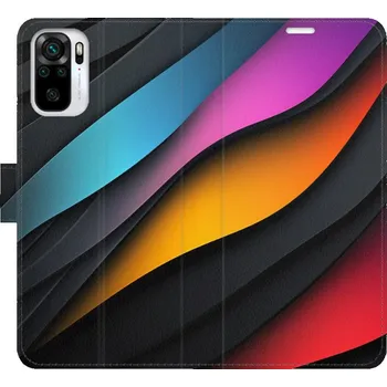 Pouzdro na mobilní telefon Flipové pouzdro iSaprio - Color Waves - Xiaomi Redmi Note 10 / Note 10S
