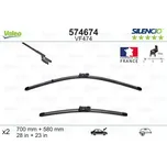 Stěrače VALEO SILENCIO 700 mm + 580 mm - ploché