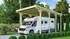 Přístřešek na auto Karibu Holztechnik Carport Karibu Caravan 25965 394 x 712 x 350 cm