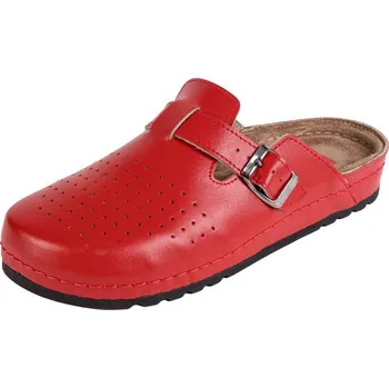 Dámská zdravotní obuv Buxa Dámská kožená obuv BZ121 - Červená Velikost: 40