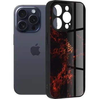 Pouzdro na mobilní telefon Pouzdro iPhone 15 Pro Techsuit - Glaze Series, Red Nebula