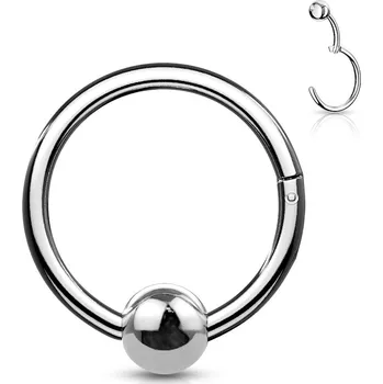 Piercing Šperky4U Piercing segment kruh s kuličkou - K1040ST-1210